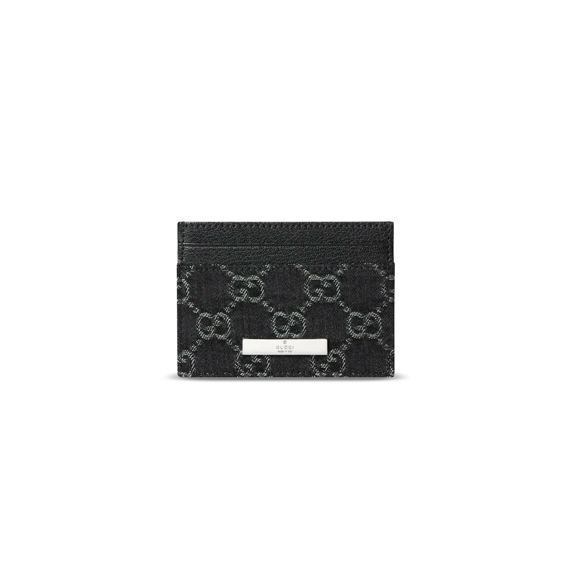 GUCCI CARD CASE WITH GUCCI PLAQUE 875795 (10*7cm)